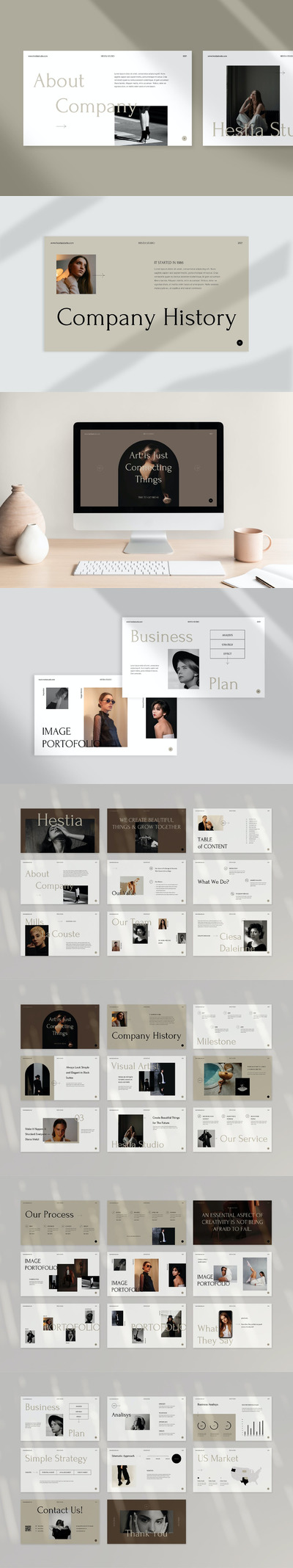 极简主义幻灯片模板 (PPTX)