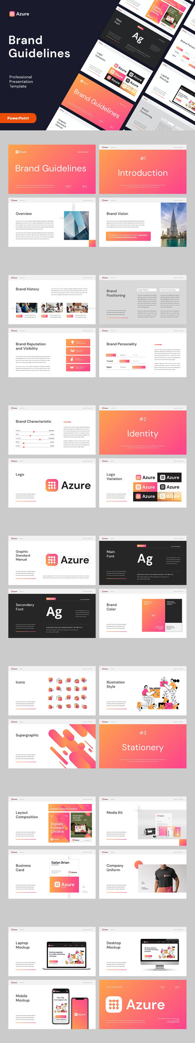 AZURE - 品牌指南演示文稿 (PPTX)