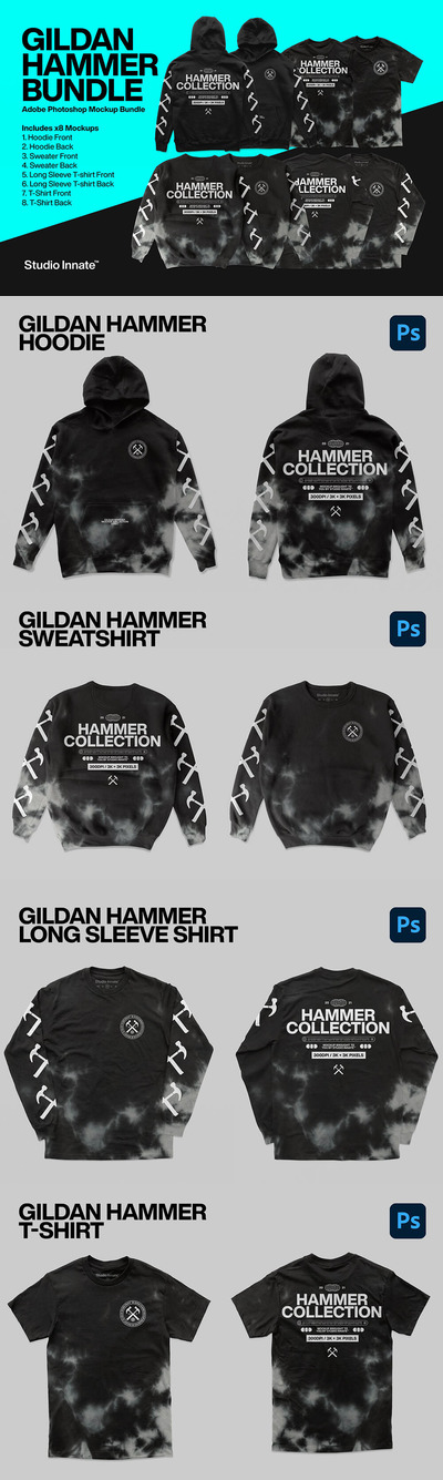 毛衣/卫衣/T恤图案设计服装样机模板合集 (psd)