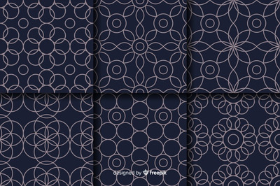 豪华风格几何图案背景矢量素材 [ai,eps]