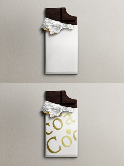 巧克力包装设计样机 (PSD)