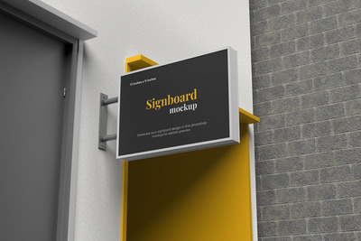 店招广告样机 (PSD,PDF)