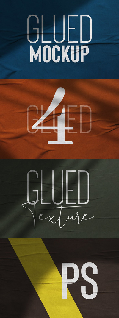 胶合纹理模型样机 (PSD)