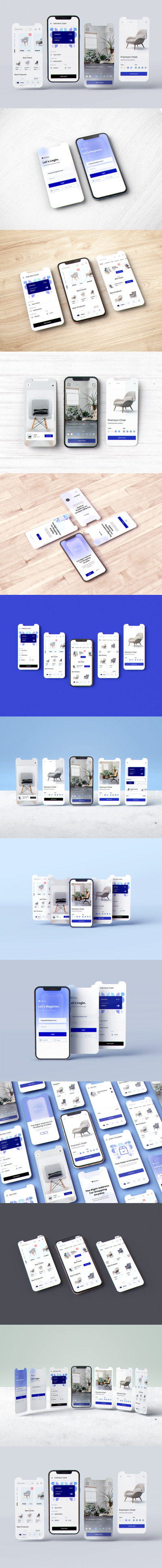 高端手机程序UI屏幕模型(PSD)