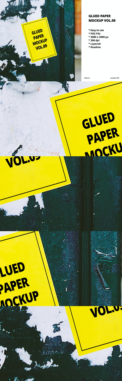 高端纸张粘贴模型Vol.09 (PSD)