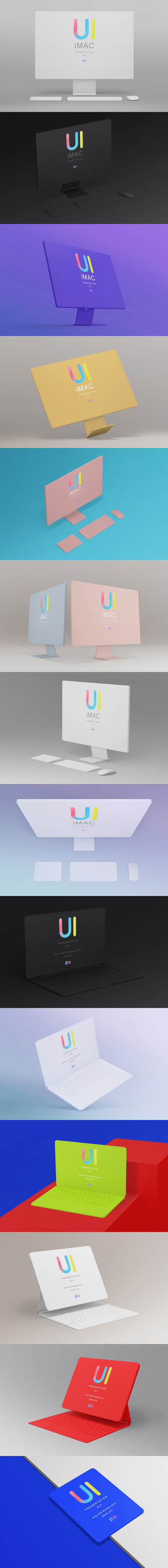 电脑响应设备模型(PSD,PDF)