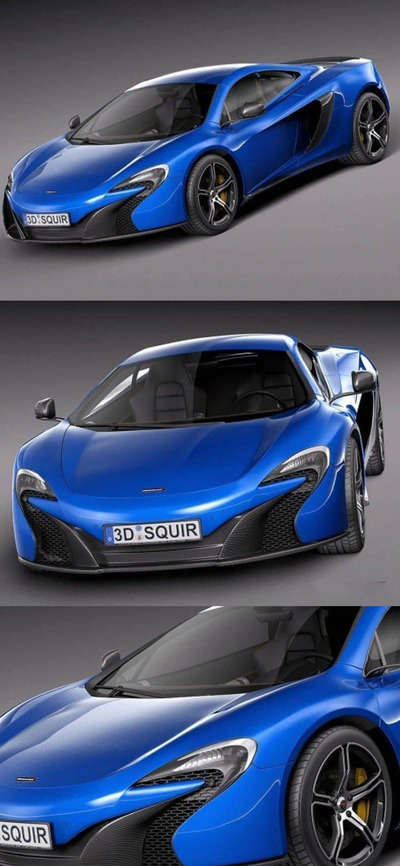迈凯伦 650S Coupe 2015 3D 汽车跑车模型下载 (MAX,OBJ,FBX)