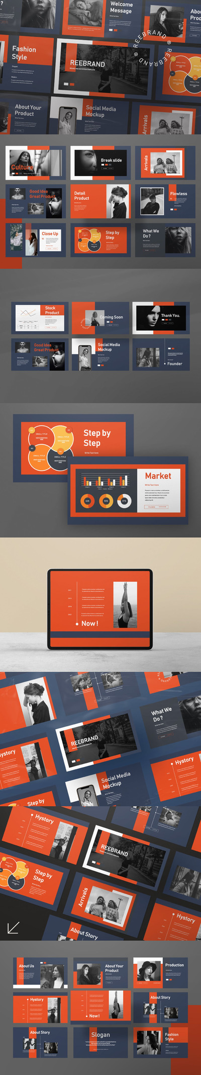 品牌时尚创意PPT模板下载 (PPTX)