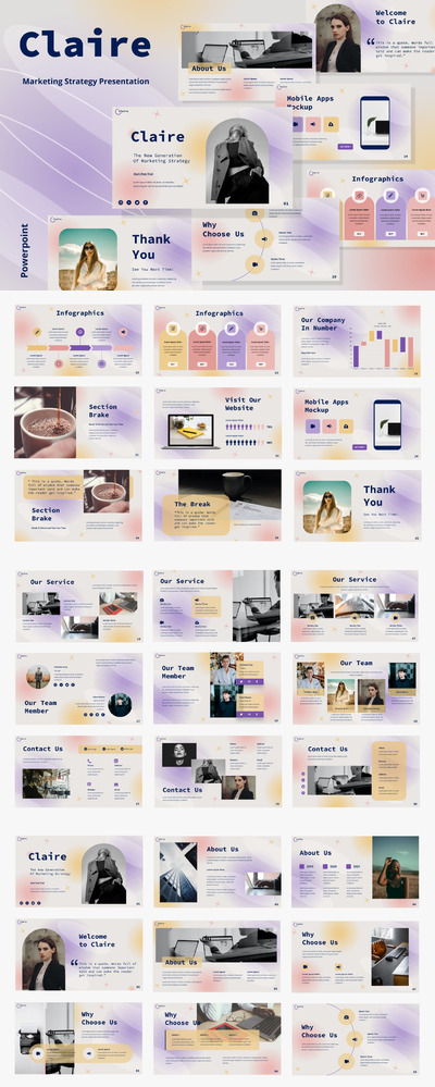 市场策略介绍PPT模板 (PPTX)