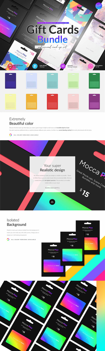 挂耳礼品卡品牌设计样机合集 (psd)