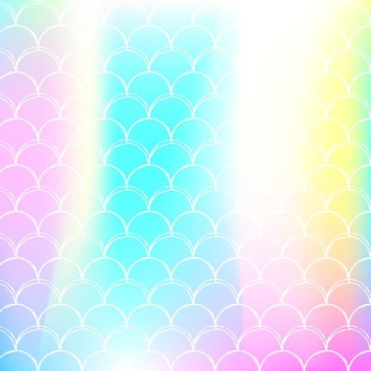 美人鱼鳞纹理全息渐变缩放矢量背景[eps]