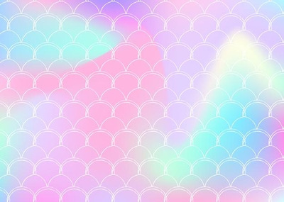 明亮的颜色过渡彩虹渐变美人鱼鳞纹理背景[eps]