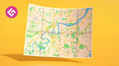 C4D地图折叠动画工程文件(C4D)