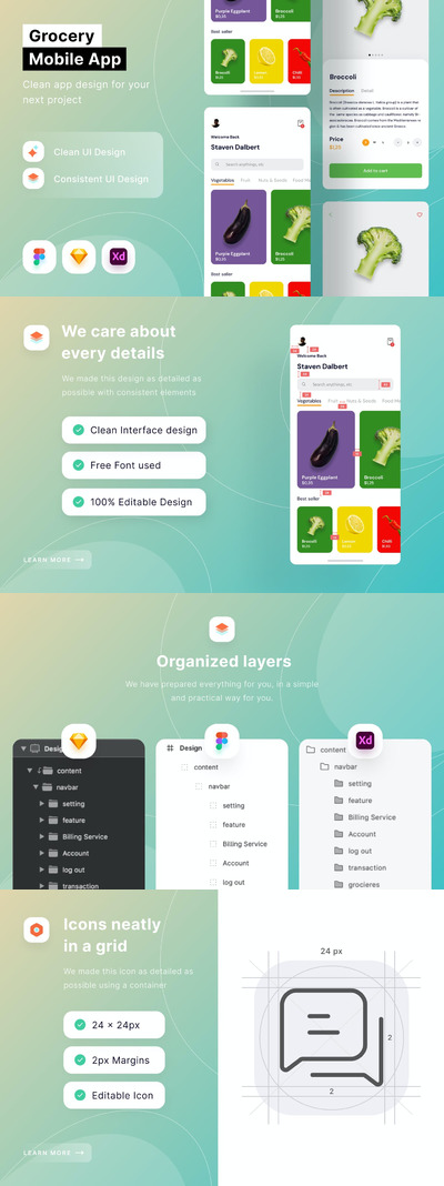 杂货店APP小程序设计UI模板 (FIG,SKETCH,XD)