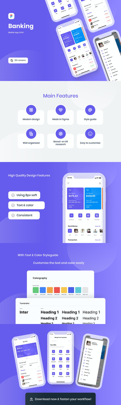 手机银行数字钱包APP UI (FIG)