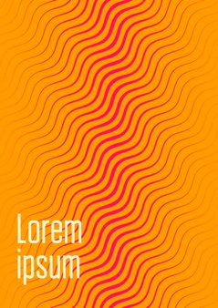 半色调渐变波浪杂志封面设计模板[eps]