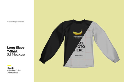 3D 长袖t恤模型(PSD)
