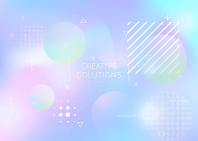 包豪斯全息渐变元素背景图矢量素材[eps]