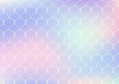 全息渐变美人鱼鳞片图案背景素材[eps]