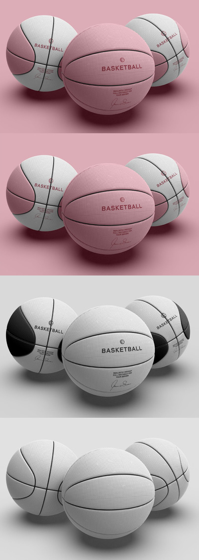 篮球设计产品展示模型(PSD)