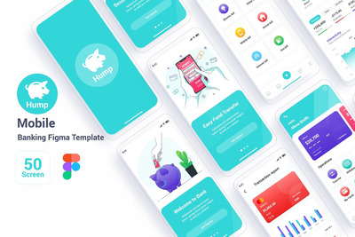 Figma 打造的网银APP UI (FIG)