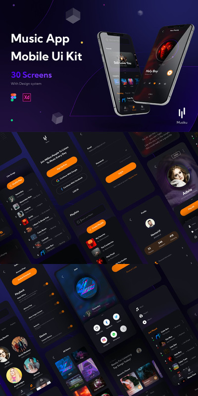 Musiku - 音乐播放器程序模型(FIG,XD)
