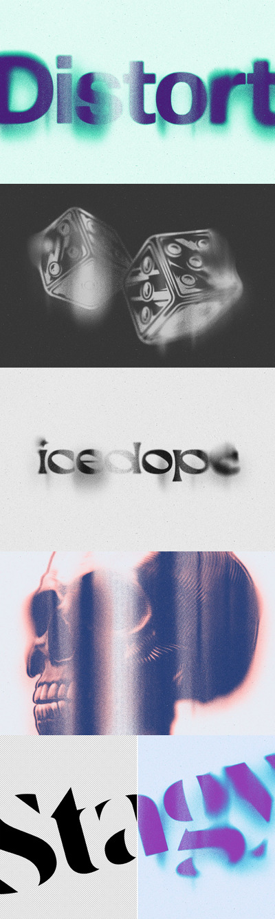 时尚高端逼真质感的物质磨砂效果图层样式