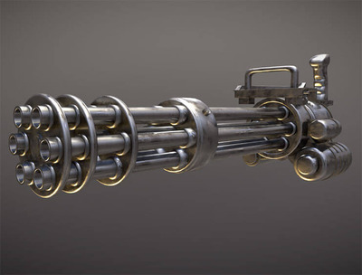 机枪3D模型下载 (Blend)