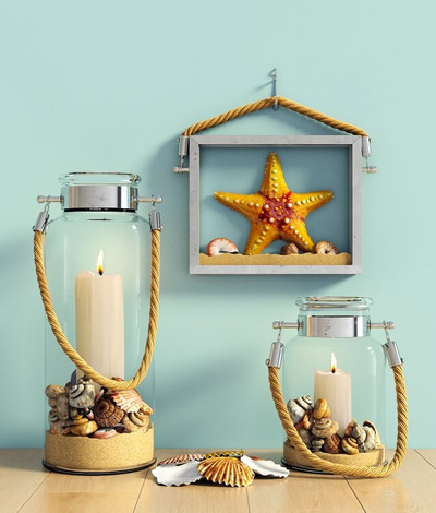 海洋系列装饰品3D模型（OBJ,FBX,MAX）