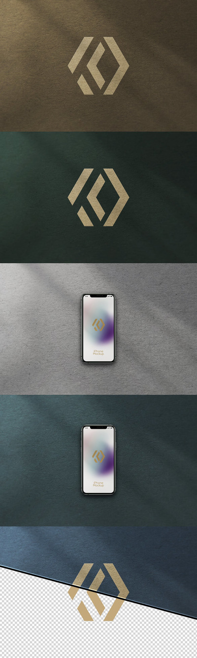 iPhone手机与logo设计模型