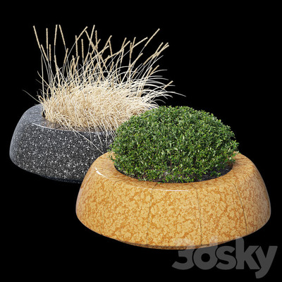 圆形花坛3D模型（OBJ,FBX,MAX）