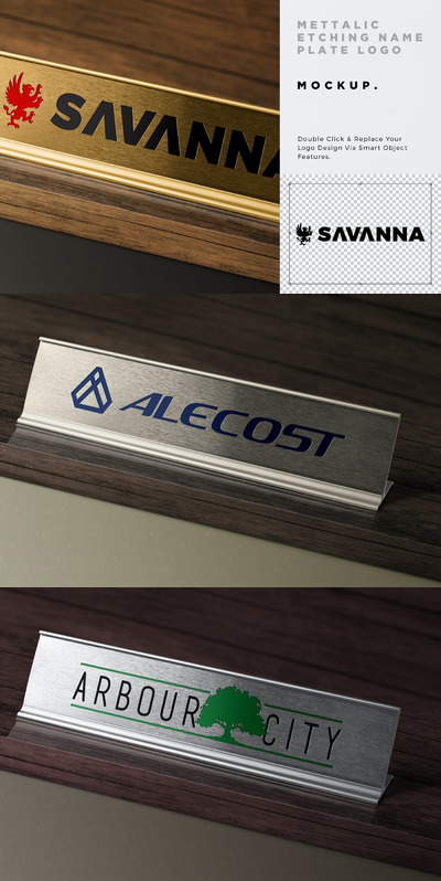 金属铭牌标志模型