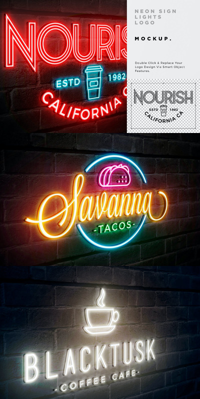 霓虹灯logo实物模型