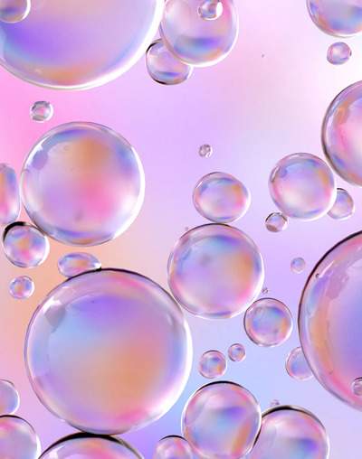 圆形全息渐变气泡背景图片素材 (jpg)
