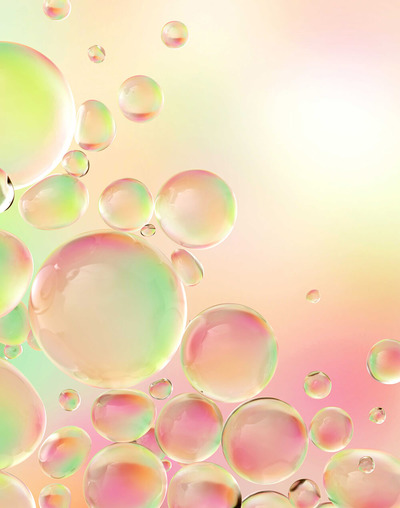 全息渐变彩虹气泡背景图片素材 (jpg)