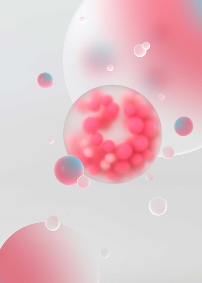 渐变红白配色几何圆形背景图片素材 (jpg)