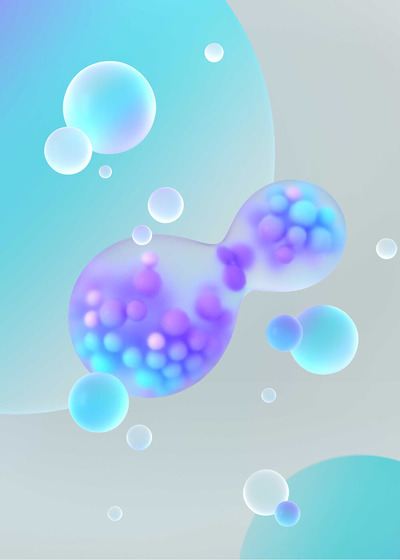 透明磨砂风格渐变圆形粒子背景图片素材 (jpg)