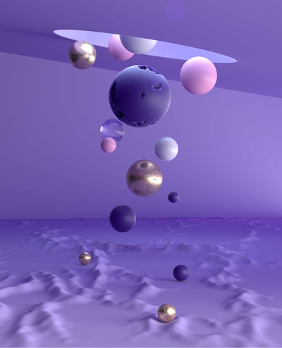 抽象空间球体元素背景图片素材 (jpg)