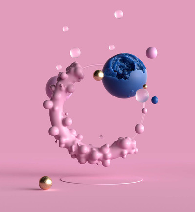 抽象概念几何圆形背景图片素材 (jpg)