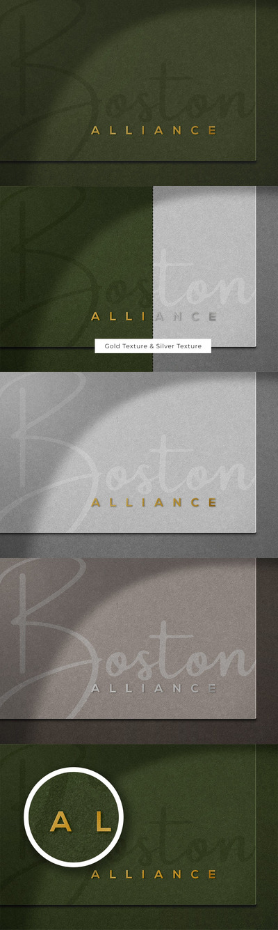 高端烫金logo模型(PSD)