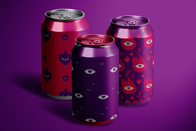饮料易拉罐样机下载 (PSD)
