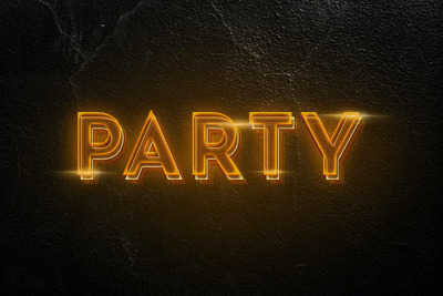 时尚高端逼真质感的霓虹等效果logo标志字体设计图层样式-psd