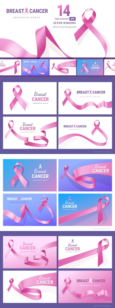 时尚高端红丝带红十字会妇女节乳腺癌背景底纹纹理集合