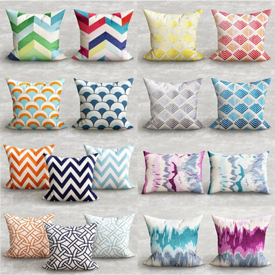 多种图案的装饰抱枕3D模型（OBJ,FBX,MAX）