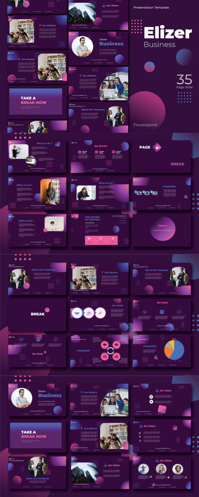 商务企业合作PPT模板 (PPTX)