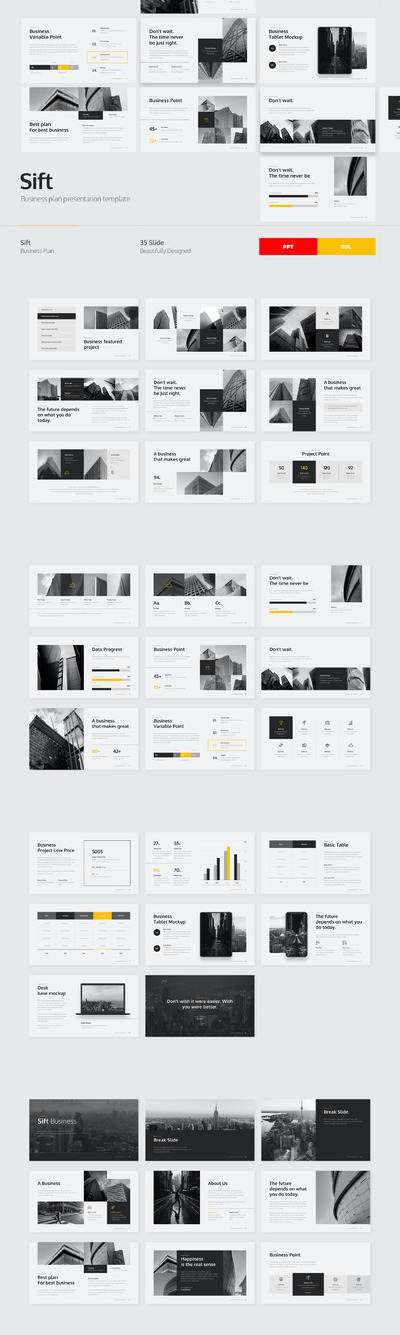 商务计划书PPT模板 (PPT,PPTX)