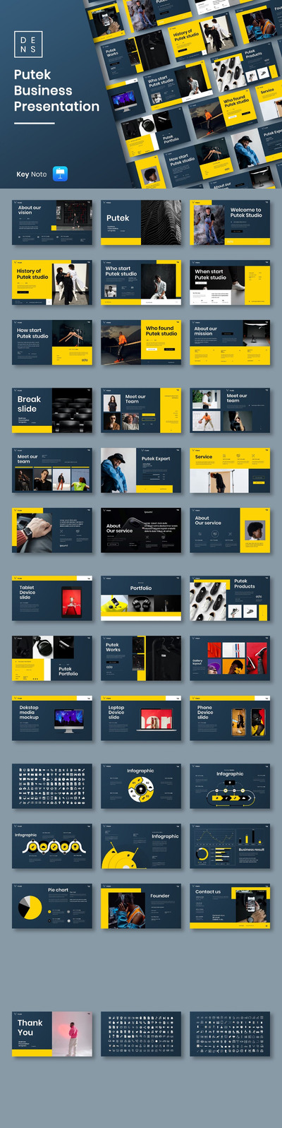 时尚高端商业商务质感keynote幻灯片演示模板