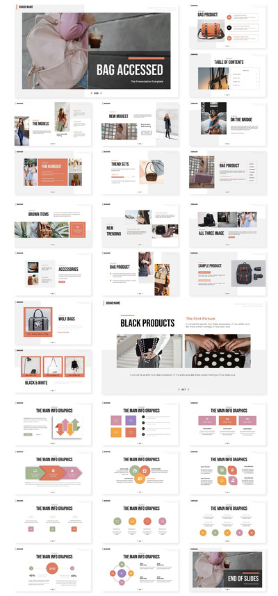 包包配饰商业计划模板 (PPTX)