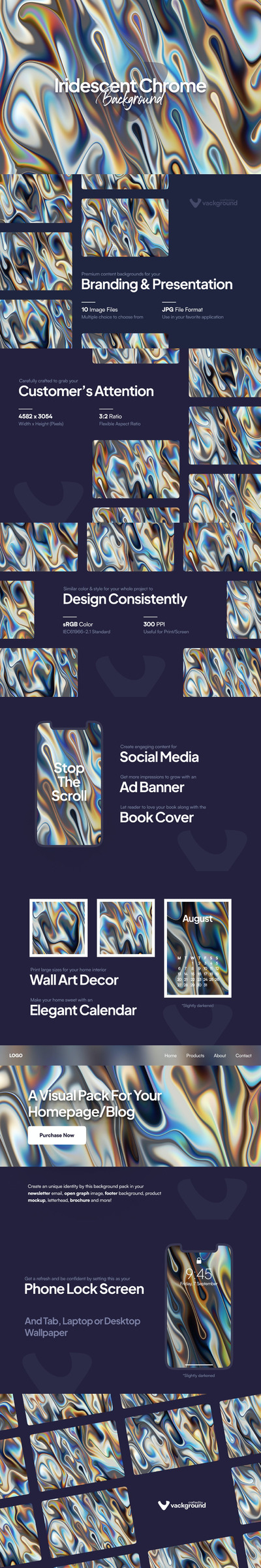 时尚高端渐变镀铬金属背景底纹纹理集合