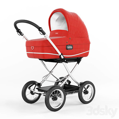 Pegperego婴儿手推车3D模型下载 (fbx,obj,max)